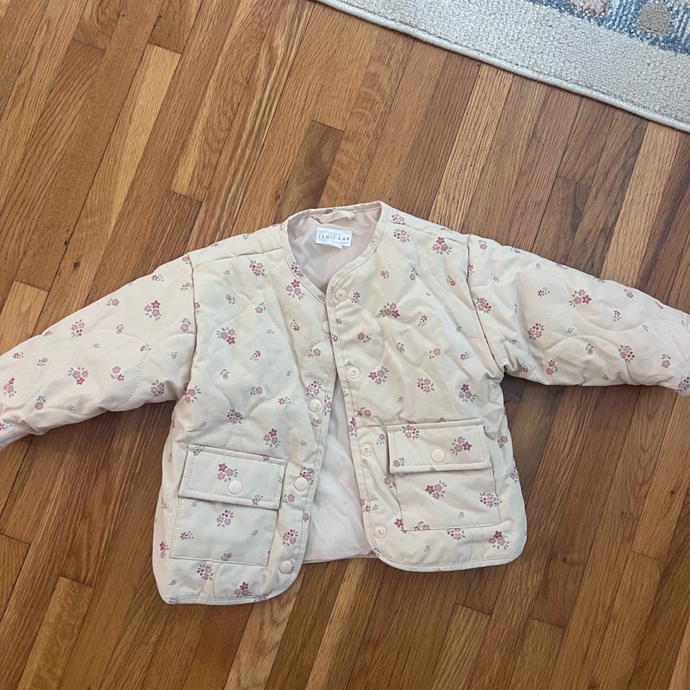 Jamie Kay Pink Floral Quilted Jacket